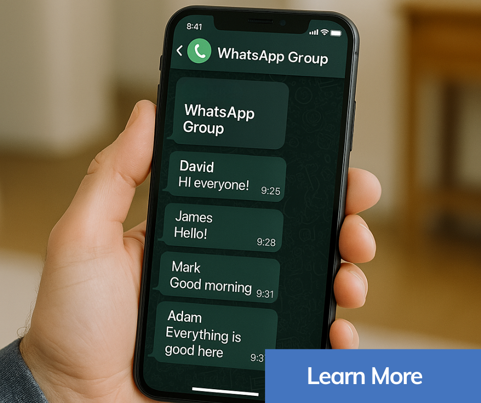 Whatsapp chat on phone